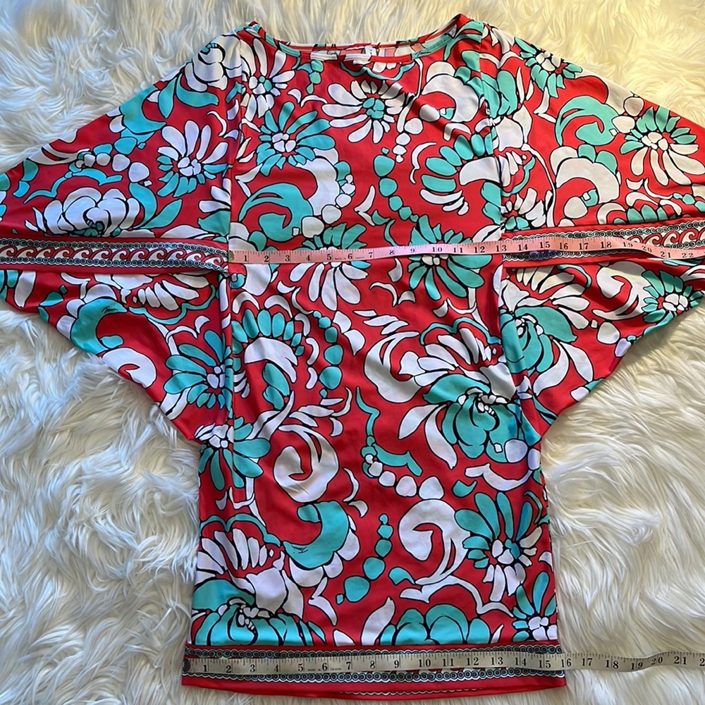 Trina Turk Garden Bloom Swim Cover-Up Tunic Dress - Picture 8 of 15